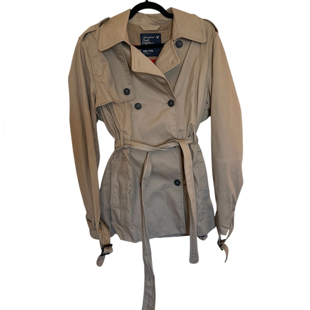American Eagle Outfitters Trench Coat XXL Tan